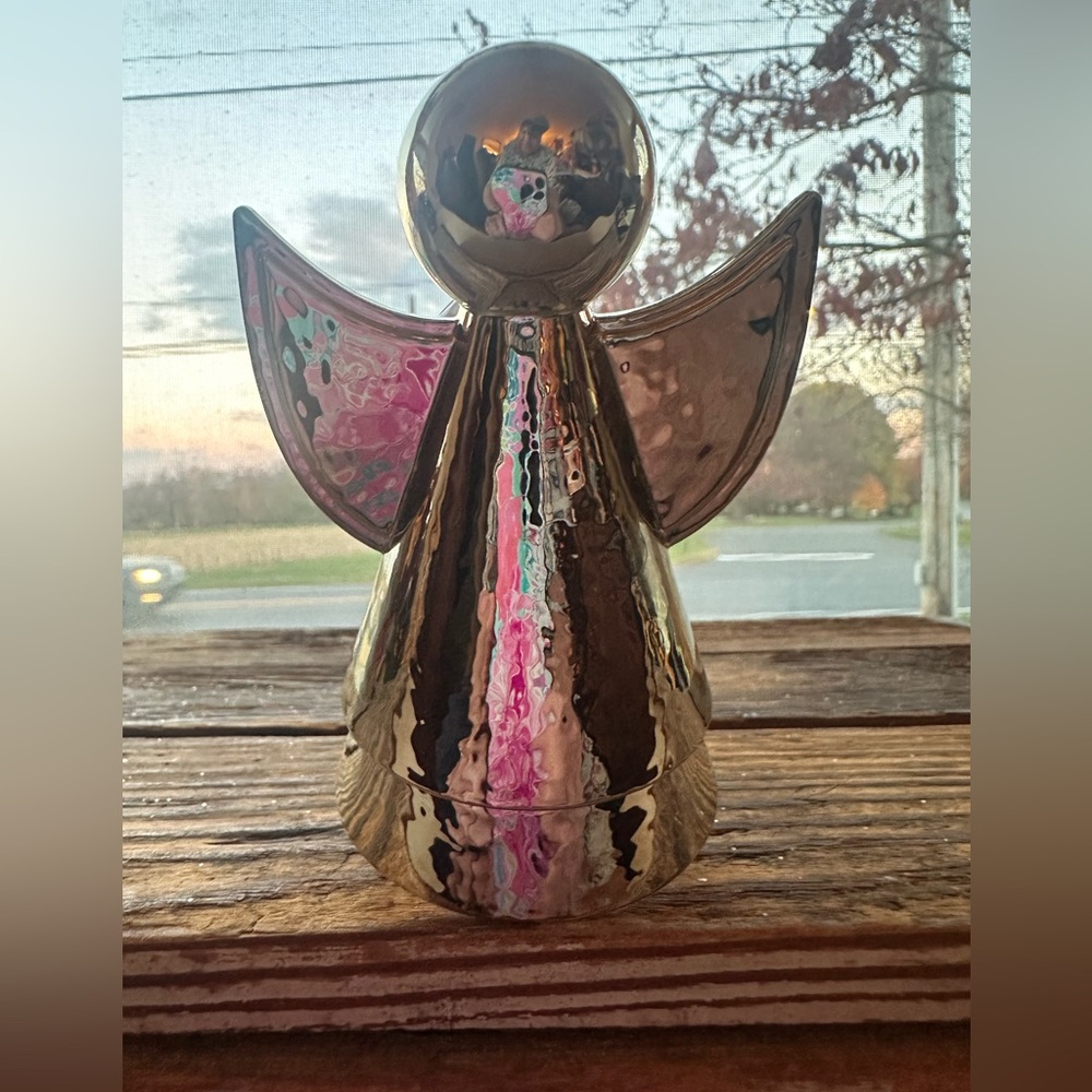 BATH & BODY WORKS GOLD ANGEL WALLFLOWER FRAGRANCE LIGHT UP 24/7 PLUG IN NEW